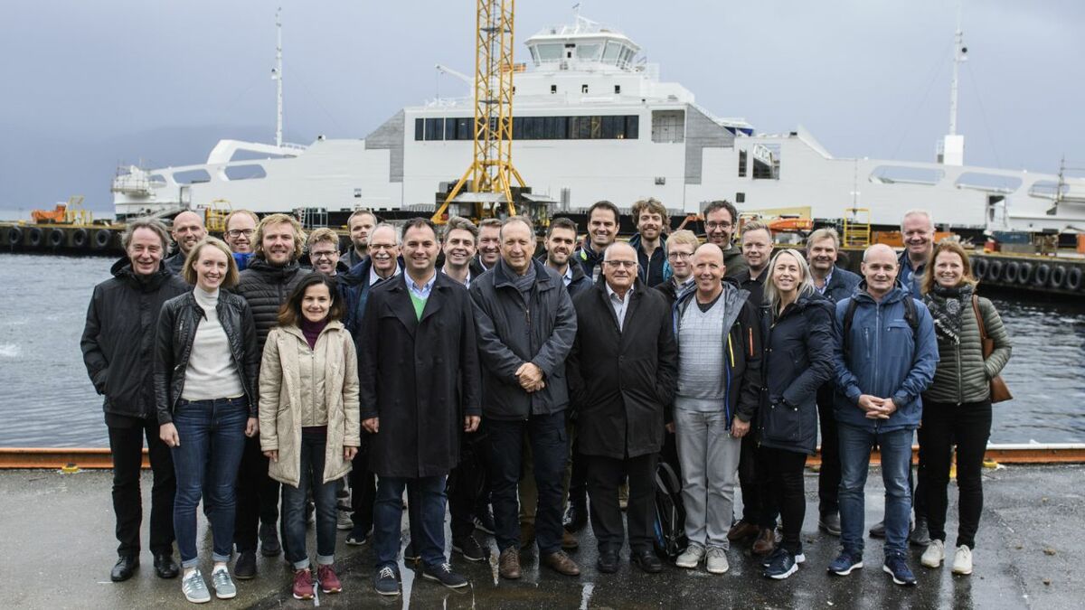 The partners involved in developing the fully electric fast ferry for Stavanger