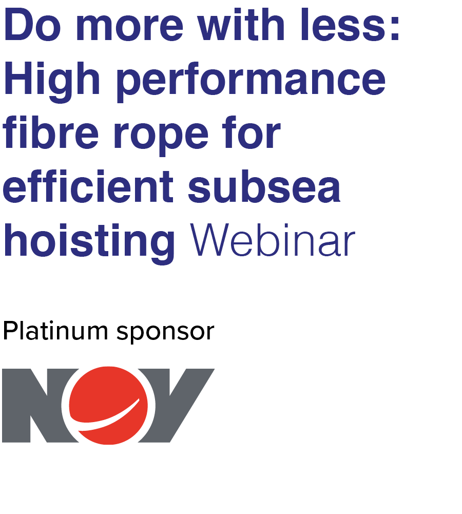 Do more with less: high-performance fibre rope for efficient subsea hoisting