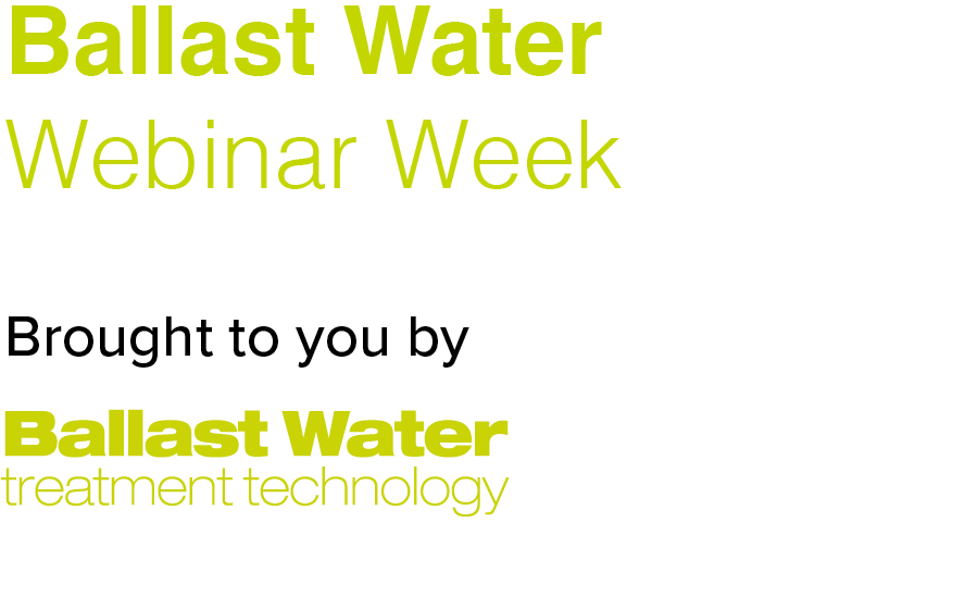 Ballast Water Webinar Week