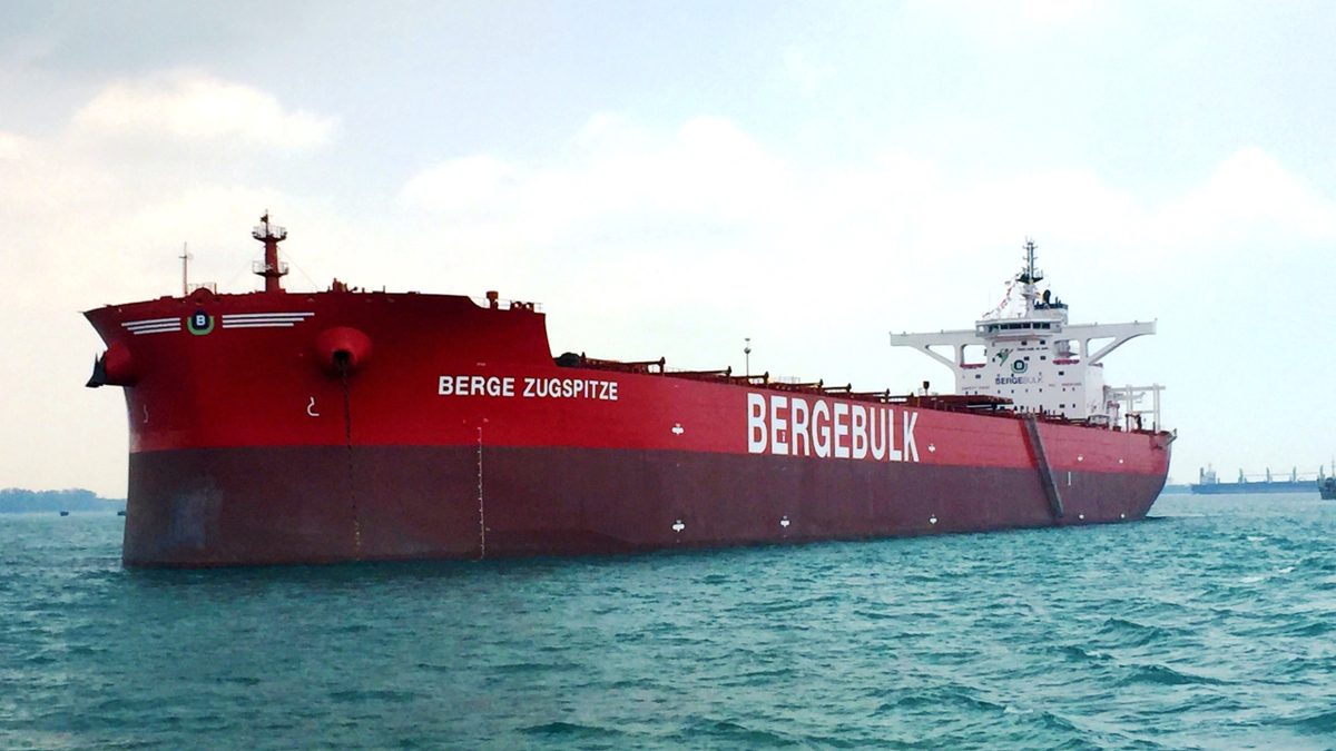 Berge Zugspitze was the first Isle of Man-registered ship to have its annual class and statutory survey carried out remotely (source: IOMSR)