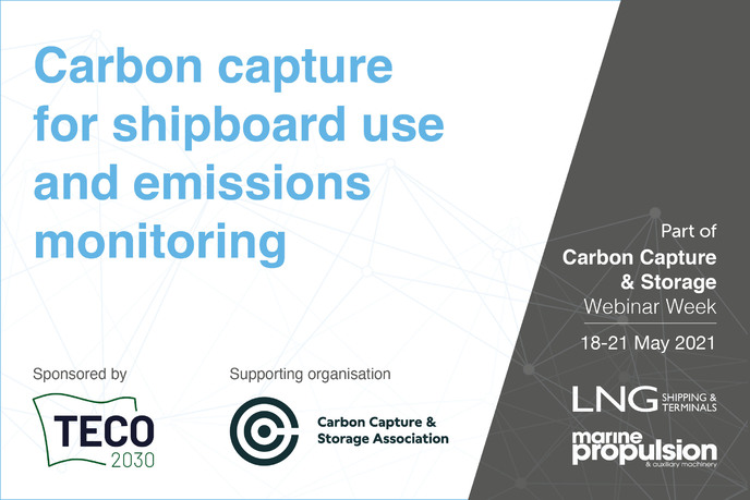 Carbon capture for shipboard use and emissions monitoring On-demand