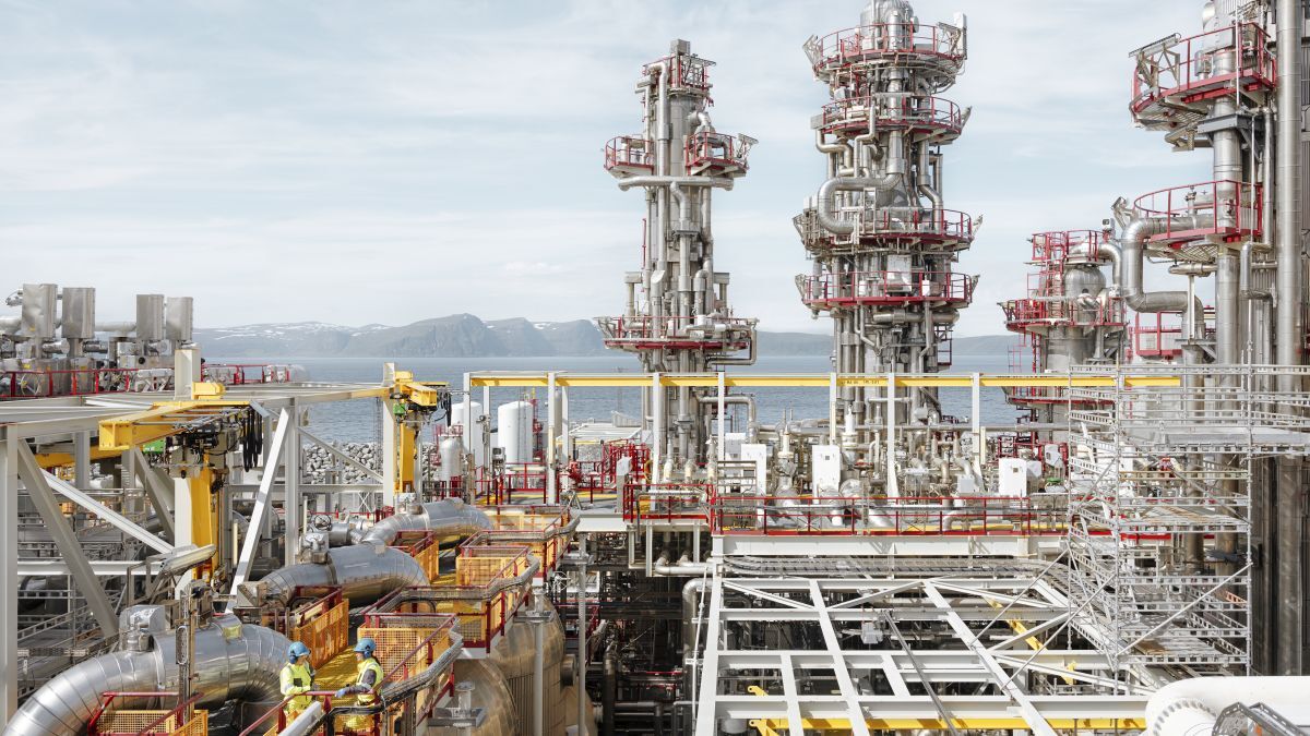 A catastrophic fire in 2020 at Hammerfest LNG will keep it offline until March 2022 (source: Equinor/Einar Aslaksen)