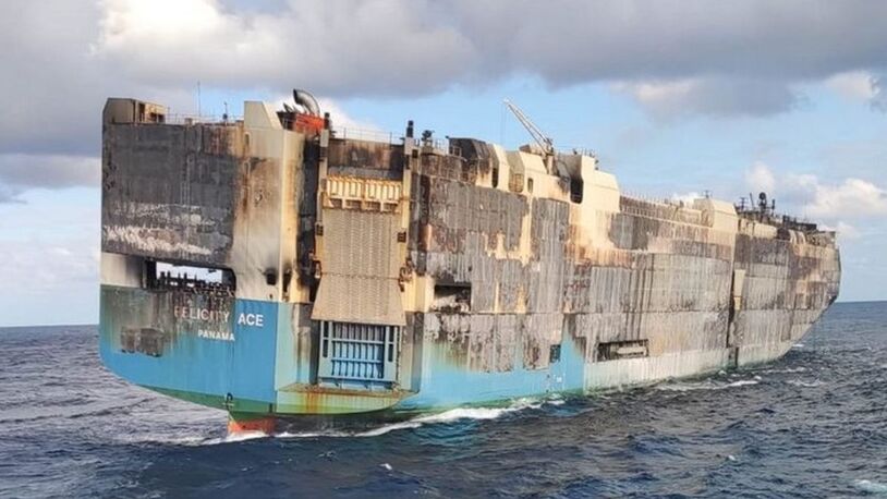 MOL car carrier Felicity Ace sinks in Atlantic Ocean