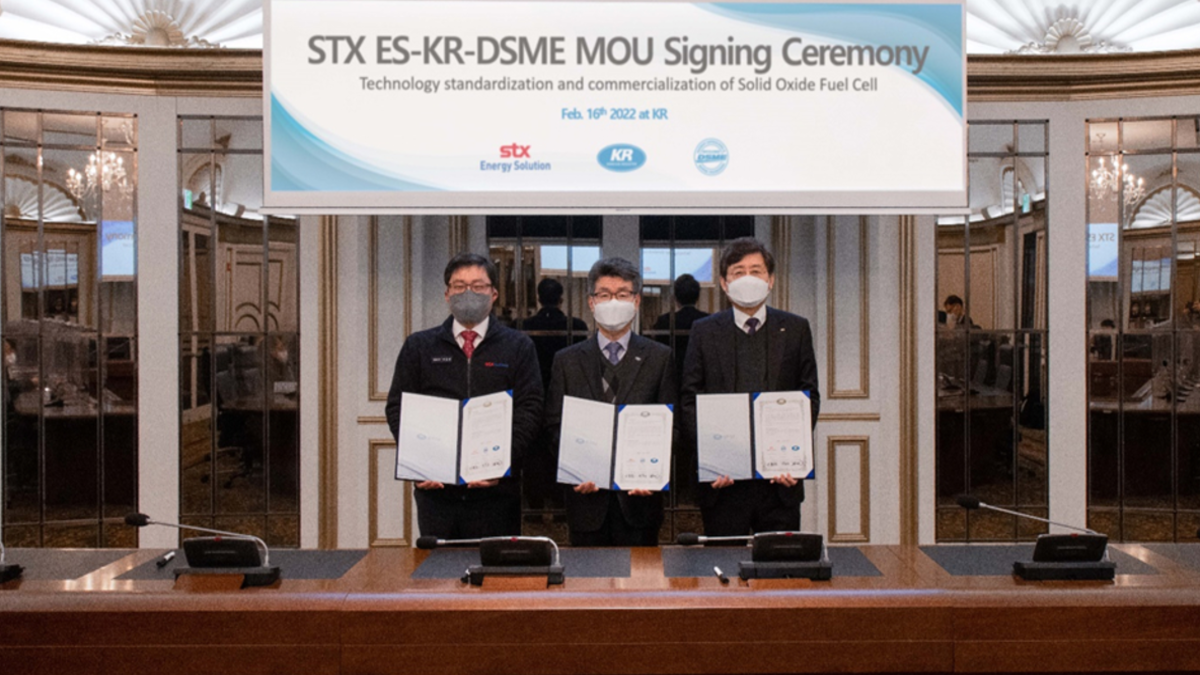 STX,KR and DSME are collaborating on improving fuel-cell technology (source: Korean Register)
