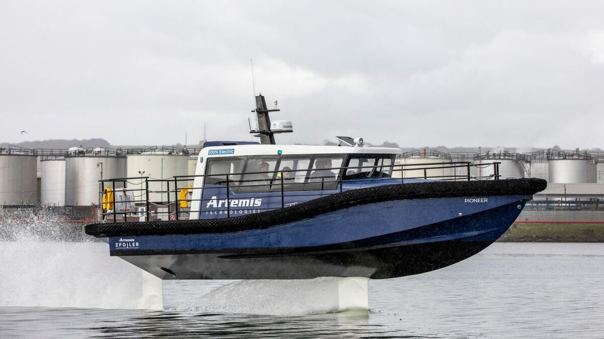 ‘Game-changing’ crew transfer vessel takes to the air for the first time