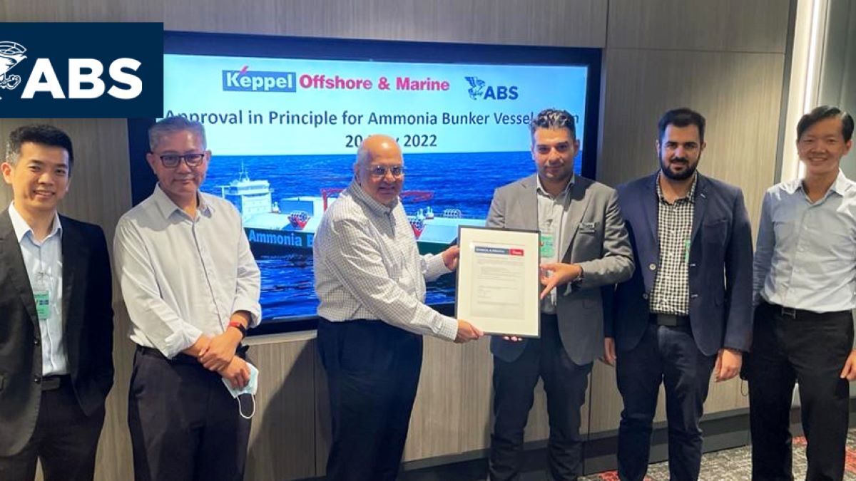 Riviera - News Content Hub - Singapore ammonia bunker vessel AiP issued