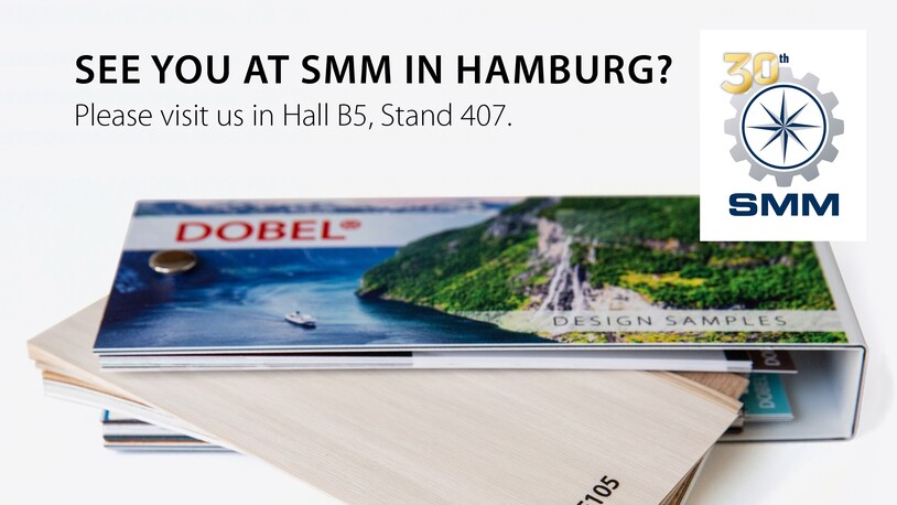 Get your DOBEL® design chart 2022 by Metalcolour at SMM in Hamburg