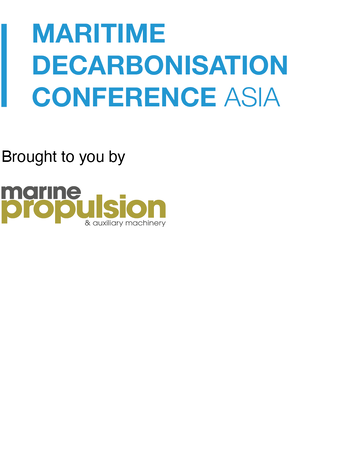 Maritime Decarbonisation Conference, Asia 2024