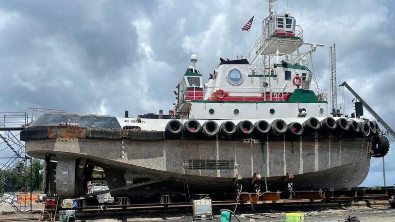 US shipyard replaces tug propulsion shaft during major drydocking