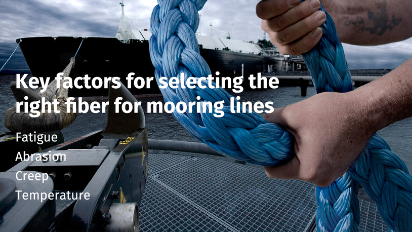 These mooring lines fight abrasion with all of their fiber