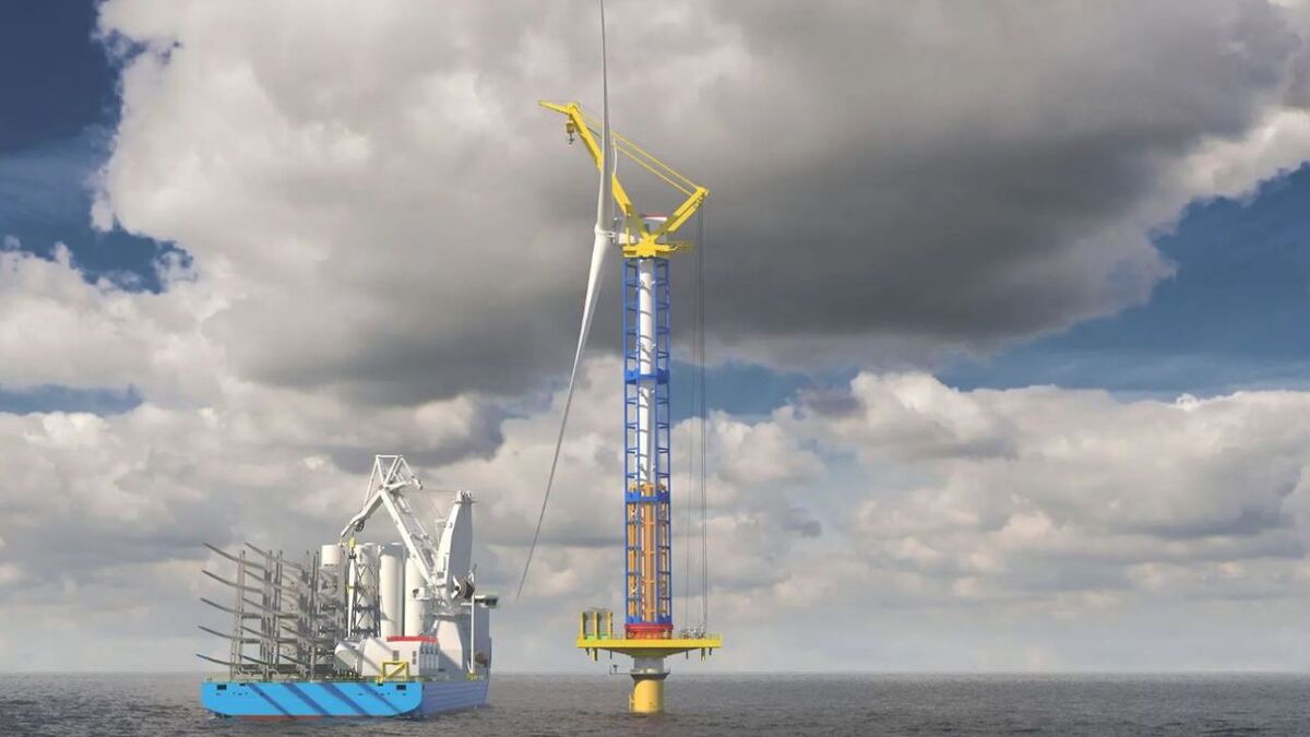 RWE supports development of self-erecting crane for offshore wind turbines