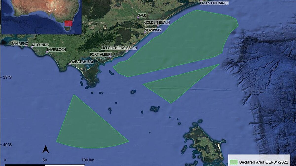 bass strait map