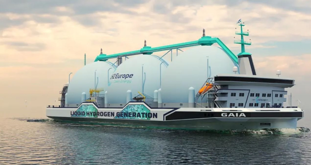 Developments in hydrogen: a new class of liquid hydrogen tanker (source: C-Job Naval Architects)