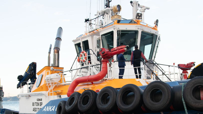 FiFi solutions developed for hybrid and electric tugs