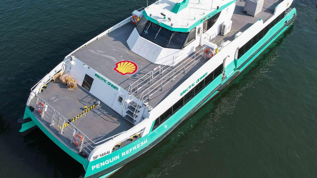 Shell’s first all-electric ferry launched in Singapore