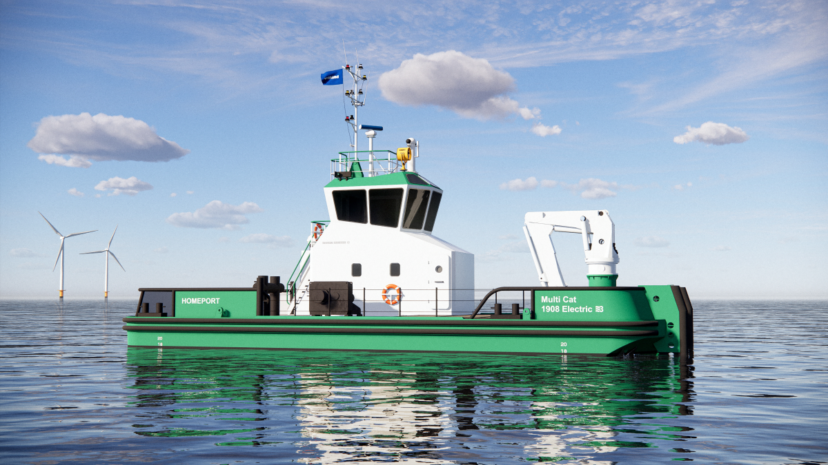 First all-electric workboat design revealed by Damen | World Ports ...