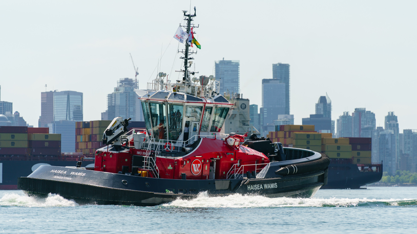 First ElectRA battery-powered tug arrives in Canada