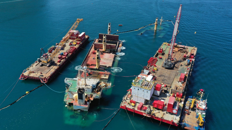 OS35 bulk carrier wreck removed off Gibraltar
