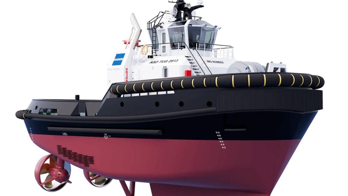 Damen Shipyards will supply an offshore terminal tug to EDT Offshore to its ASD 2813 design (source: Damen)