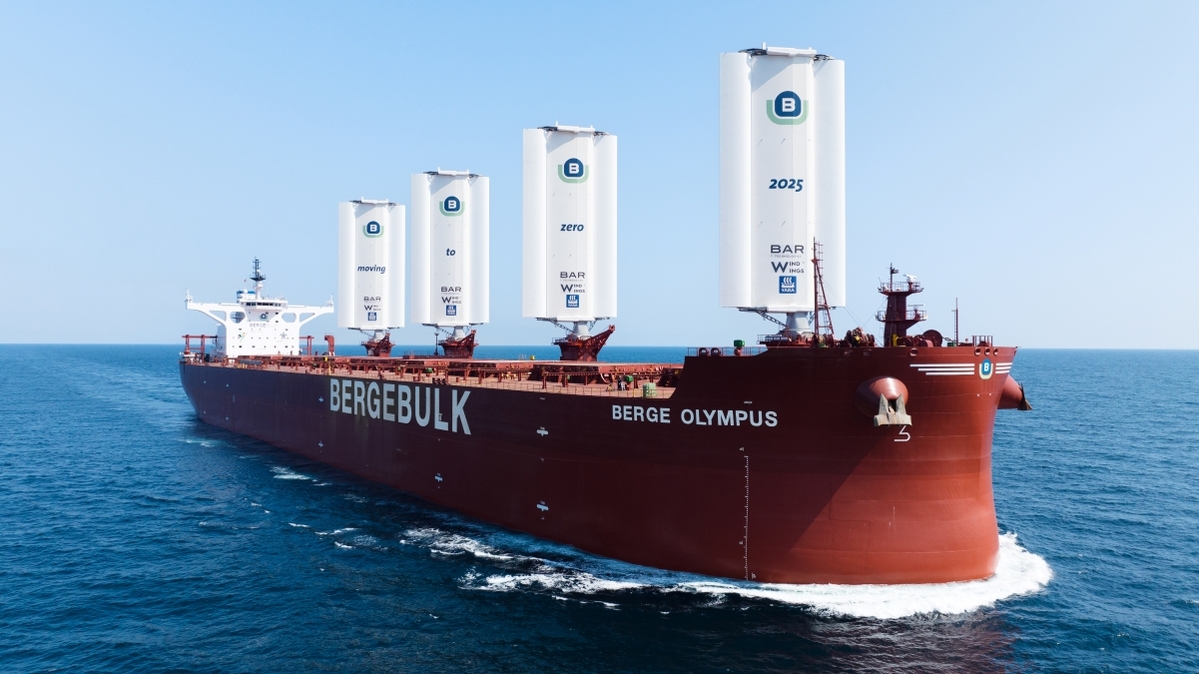 Berge Olympus: the most powerful sailing cargo ship in the world