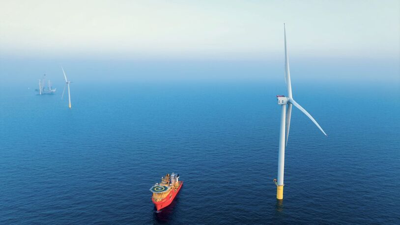 First power at Dogger Bank as the first of 277 turbines installed 130km from UK coast cropped.jpg