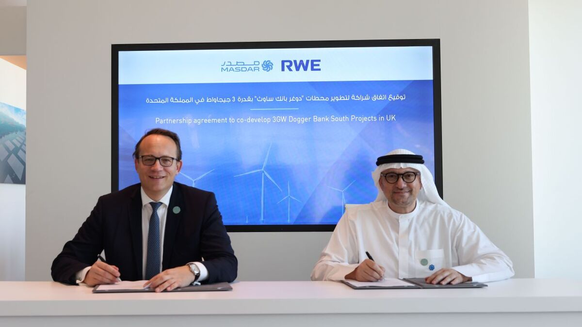 RWE, Masdar to co-develop 3-GW Dogger Bank South offshore windfarms