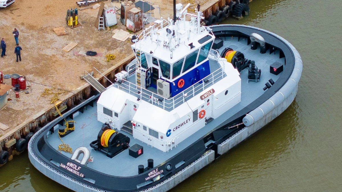 America’s first all-electric tug, eWolf, gets set to prowl San Diego waterfront