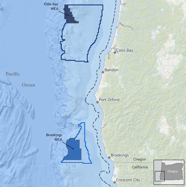 US finalizes two offshore wind energy areas in Oregon with capacity up to  2.4 GW
