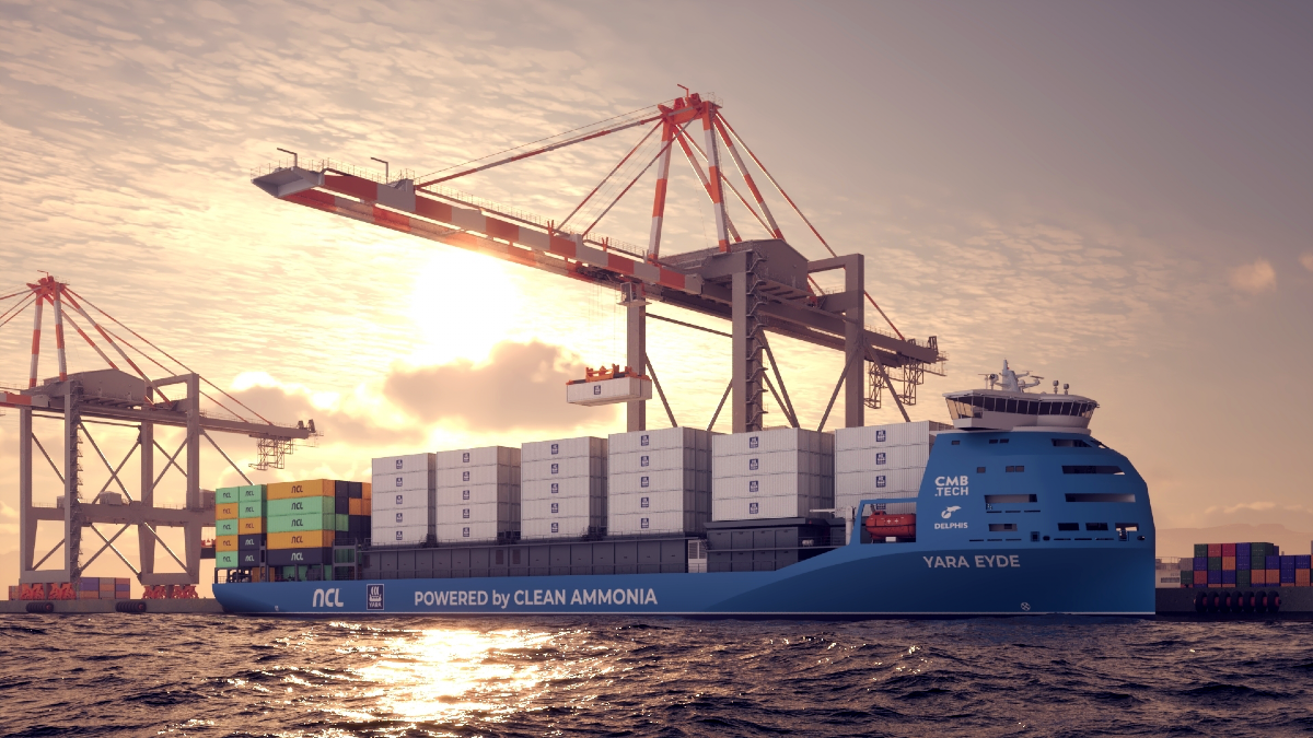 The world's first ammonia-fueled container ship 