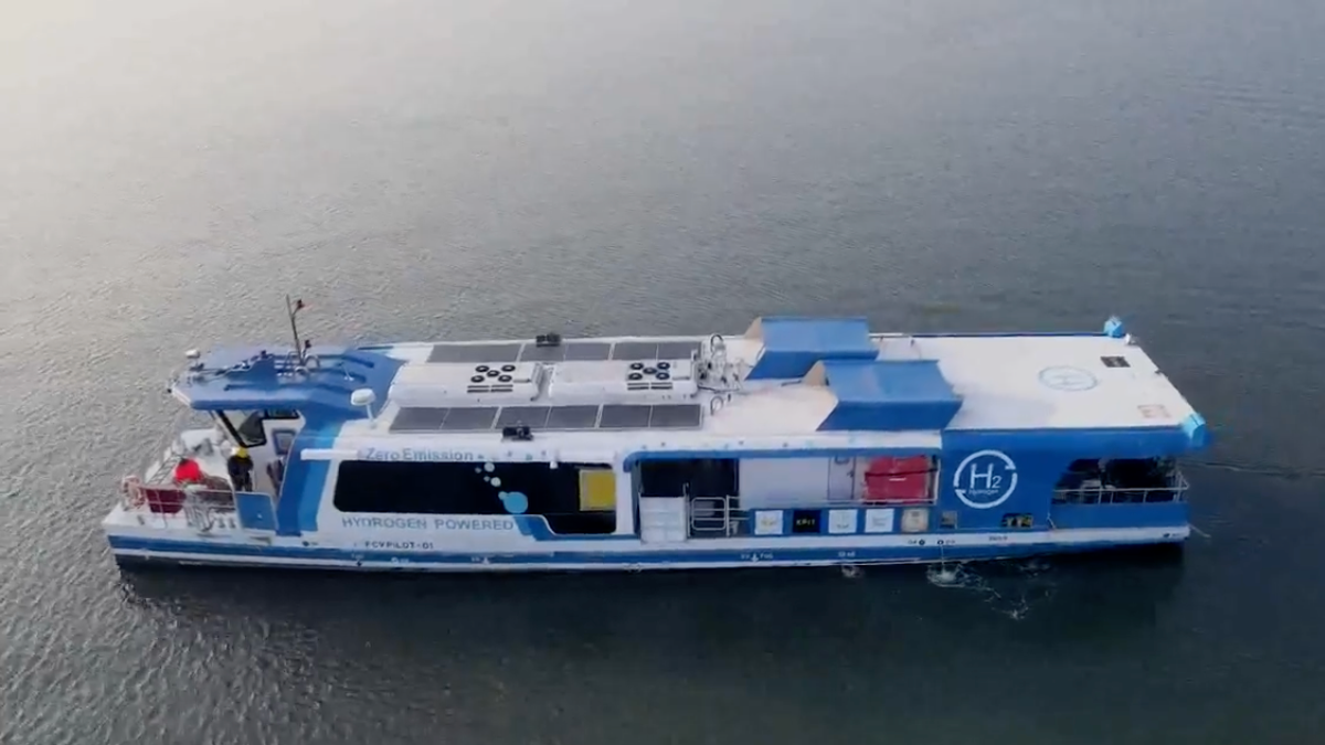 India’s first hydrogen fuel cell-powered ferry hits the water