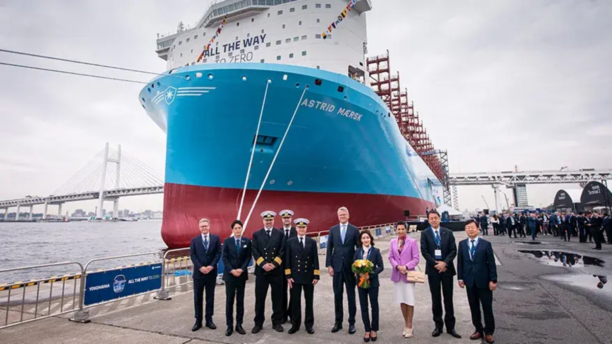 Maersk names second large methanol-enabled vessel in Japan   