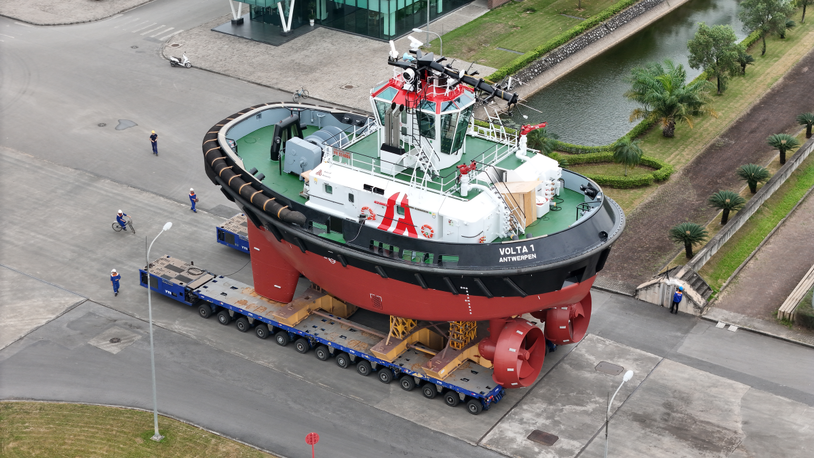 First all-electric tug for Belgian ports launched