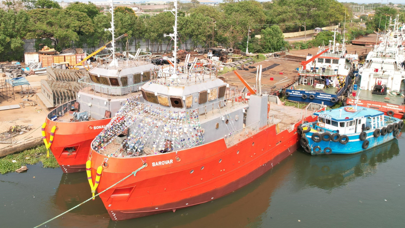Newbuild offshore anchor-handling tugs launched in India