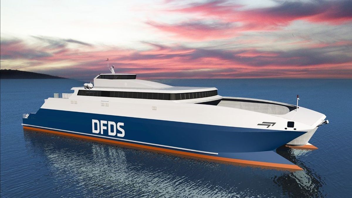 Incat to launch design study for electric-hybrid ferry with DFDS