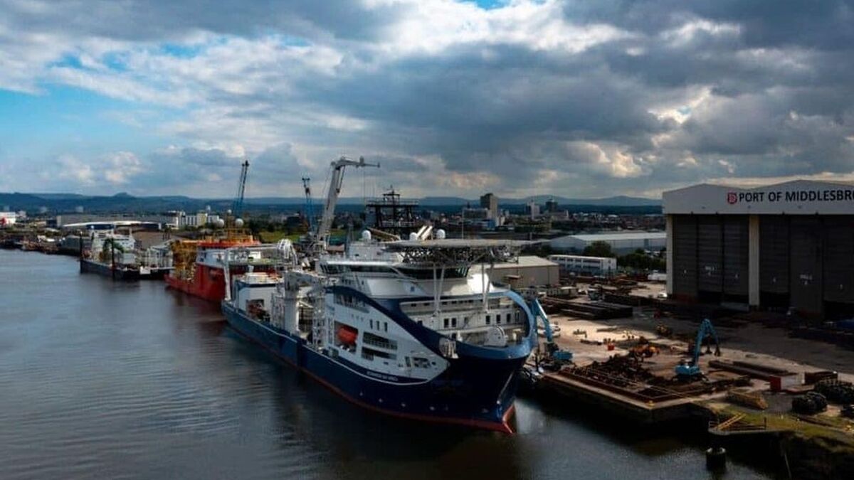Prysmian&rsquo;s Leonardo Da Vinci cable laying vessel at Port of Middlesbrough.jpg