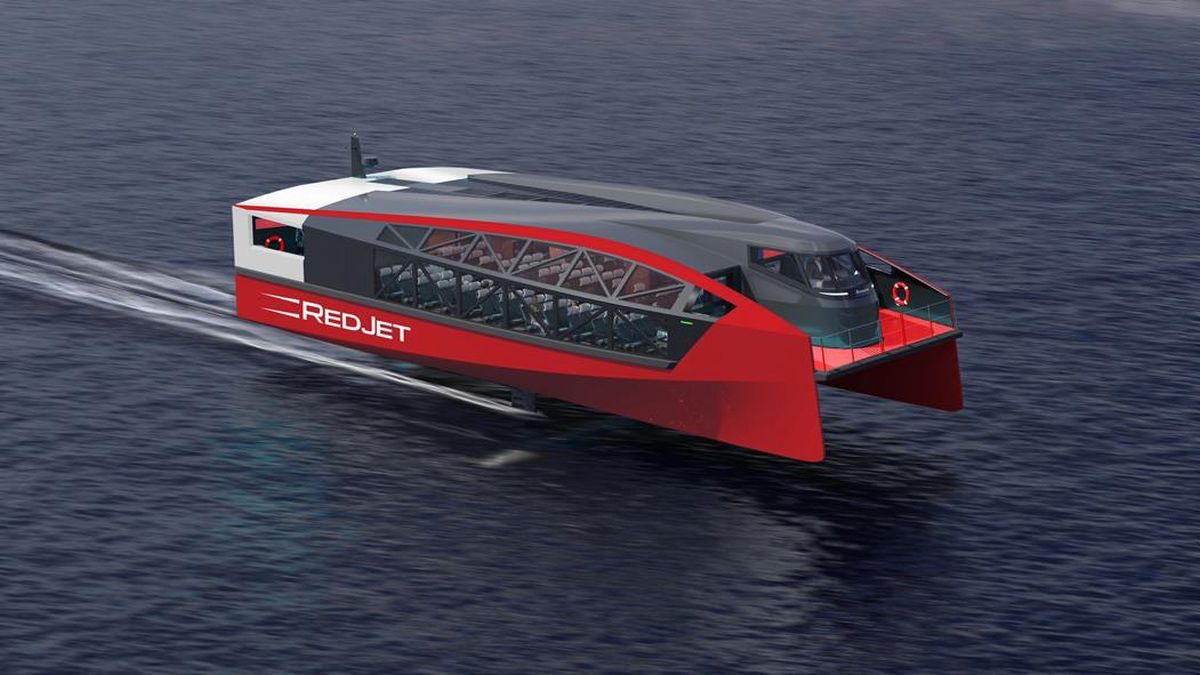 Riviera - News Content Hub - Red Funnel to launch electric e-foiling ferry