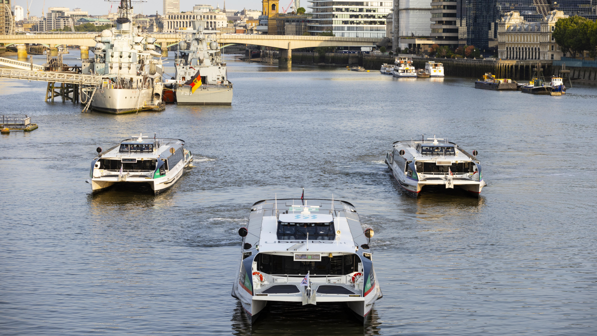 London's First Hybrid Passenger Ferries Set Sail Together