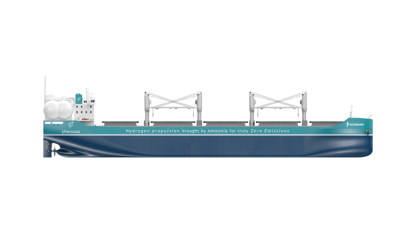 Pherousa's Zero-Emissions Ultramax Bulk Carriers with Ammonia Cracking Technology