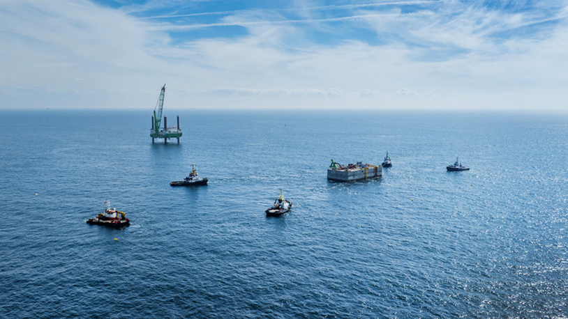 Offshore installations begin on Princess Elisabeth Island