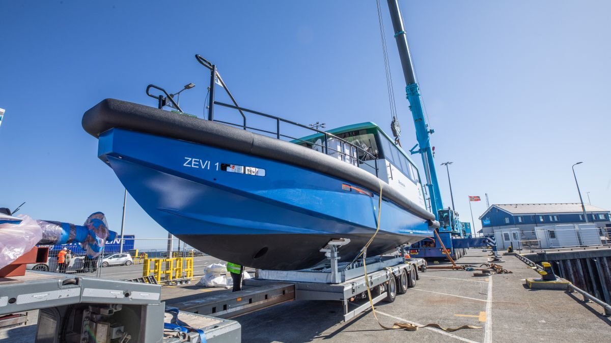 Electric Orkney project announces milestone as hydrofoil ferry arrives
