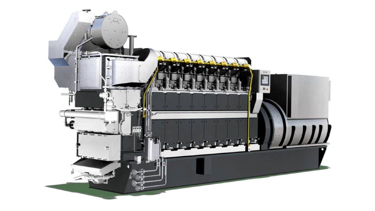 Four-stroke ammonia genset to ditch pilot fuel 