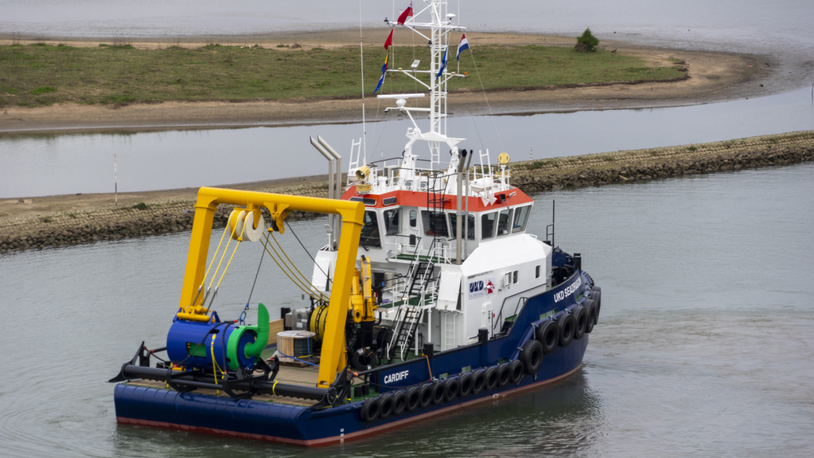 UK Dredging welcomes support workboat for Welsh ports