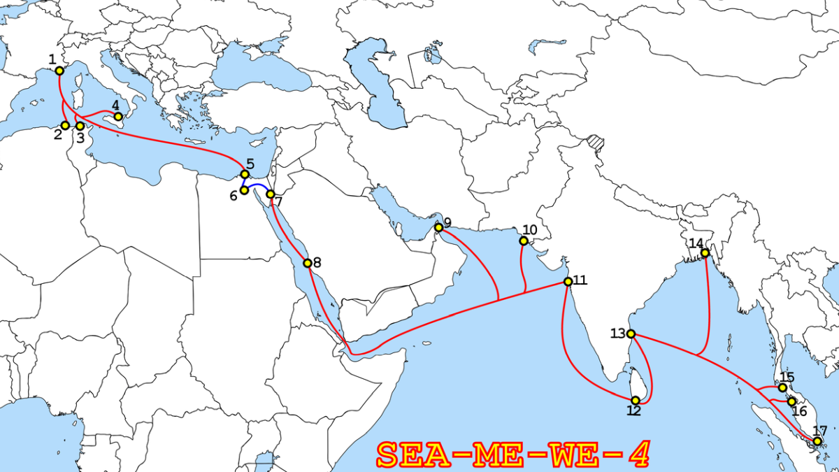 Commercial shipping activity 'most likely cause' of severed Red Sea cables
