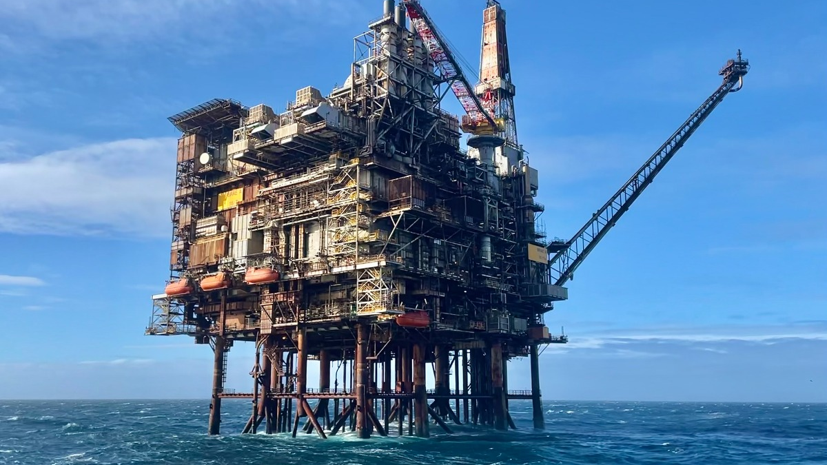 Brae Alpha production platform UK central North Sea TAQA
