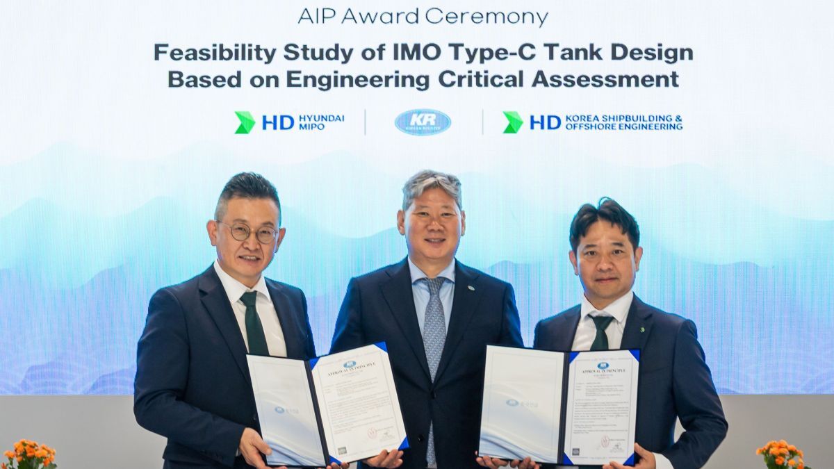 KR approves Hyundai ECA-based Type-C tank design