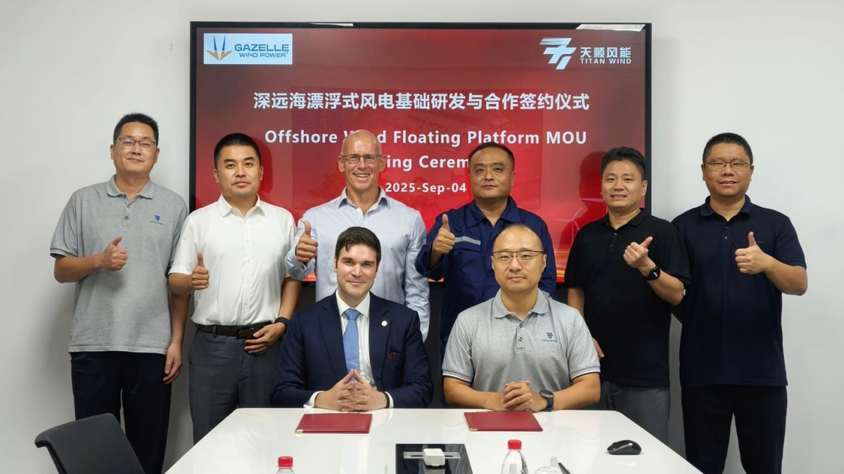 Gazelle Wind Power makes plan for industrialisation, strikes agreement with Titan Wind