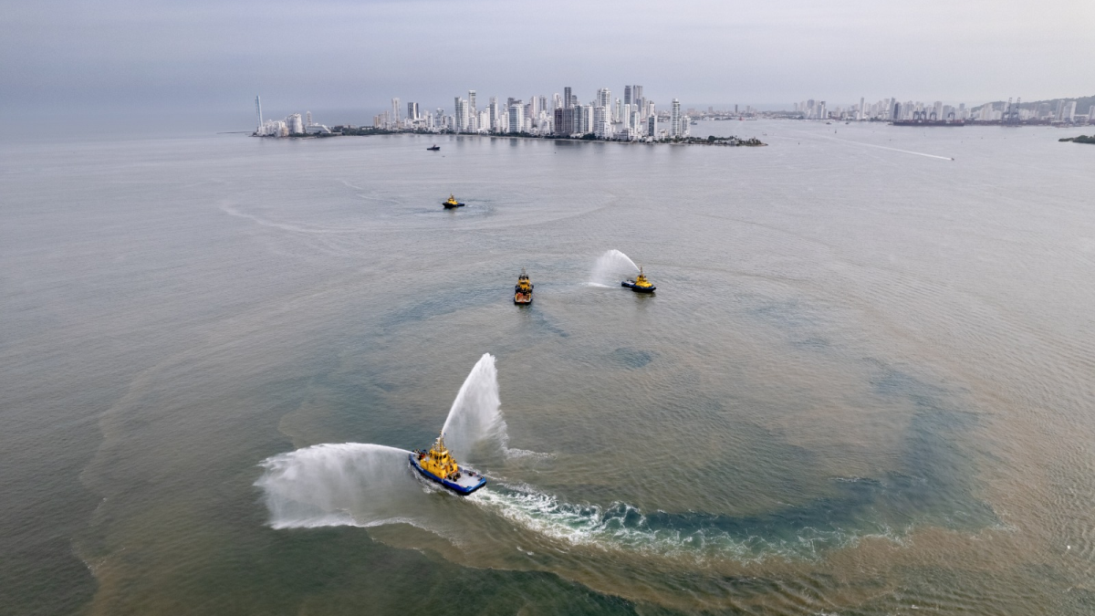 SAAM Towage tugs operating in Cartagena Colombia