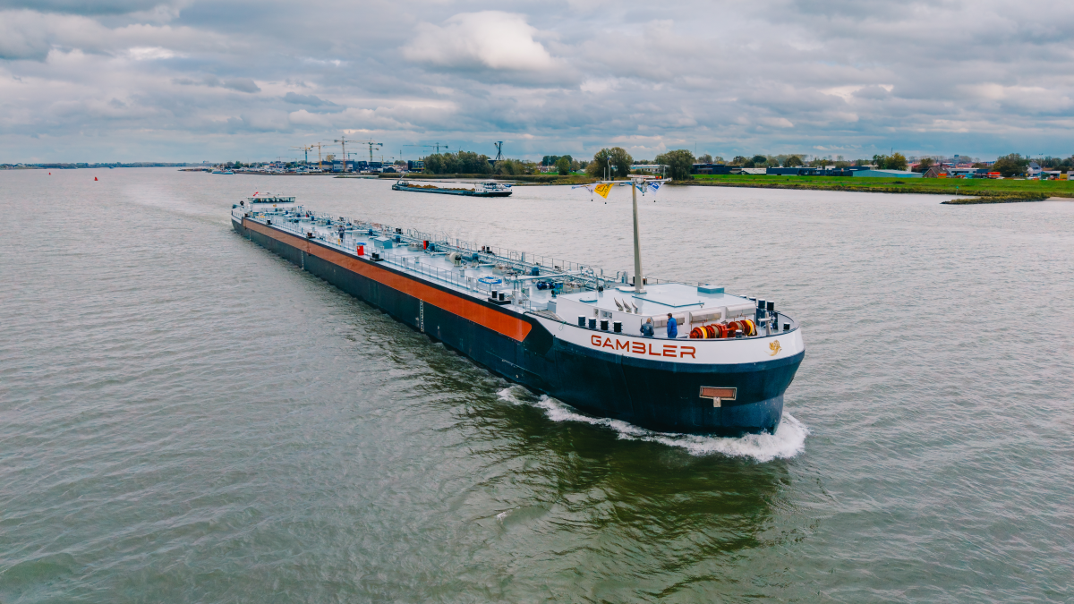 Inland tanker newbuilding delivered to Gambler Shipping