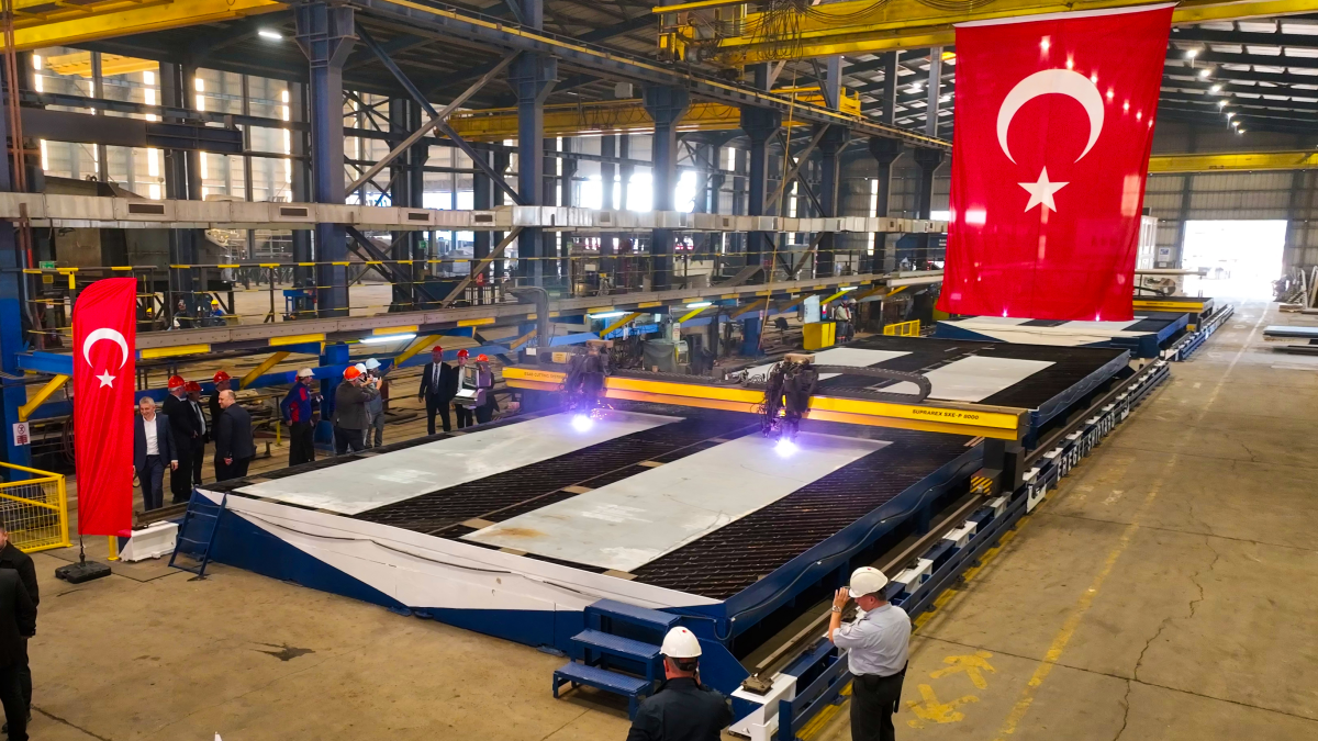 Med Marine steel cutting for ER190 escort tug Eregli