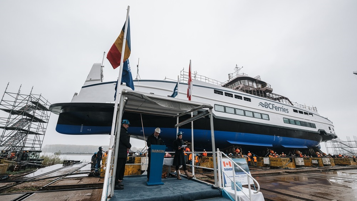 BC Ferries celebrates milestone in Island-class construction
